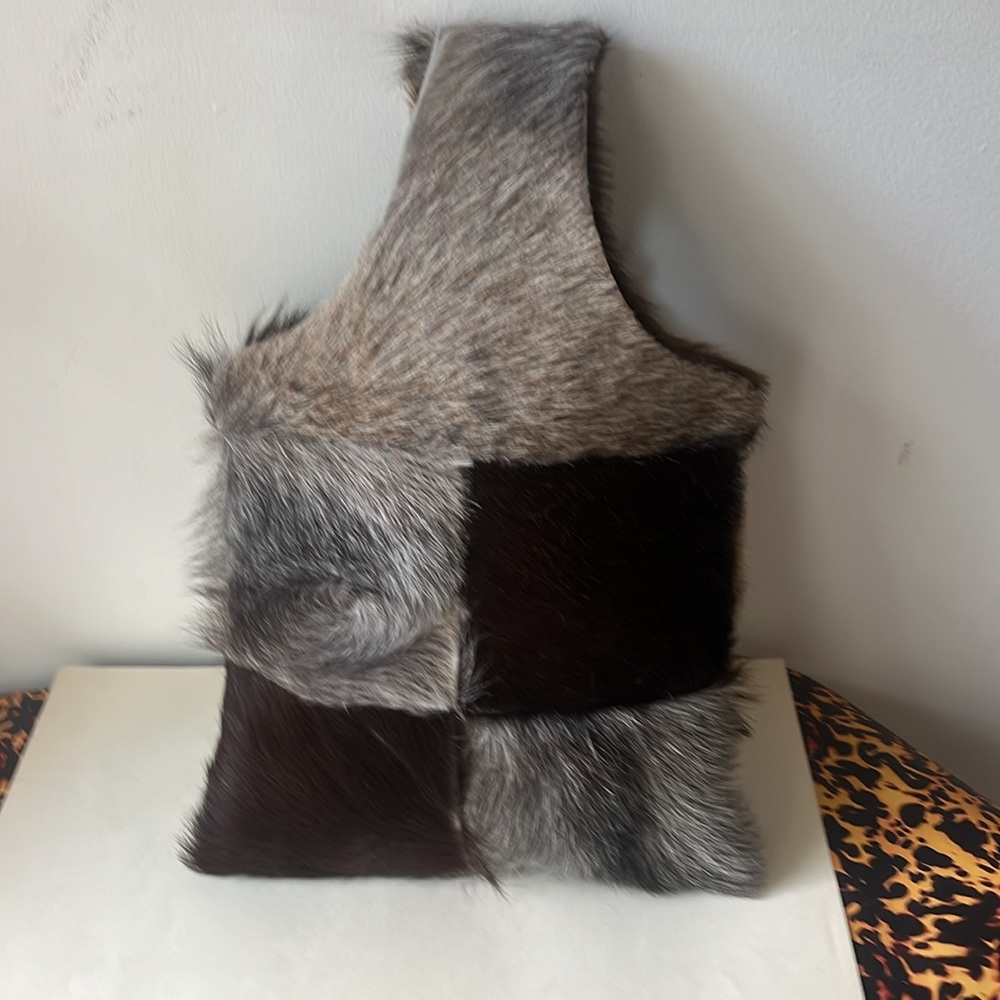 •⬇️FINAL PRICE⬇️NO OFFERS FIRM⬇️VINTAGE GENUINE FUR BAG BOHO FESTIVAL• - Picture 4 of 15